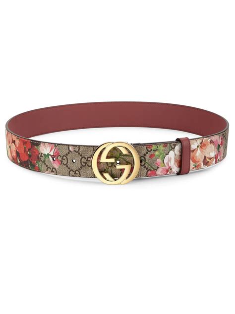 floral gucci belt